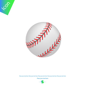 Baseball ball vector