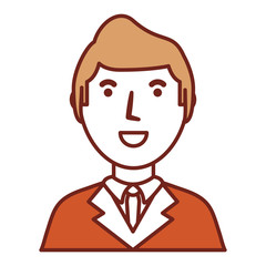 cartoon lawyer icon over white background vector illustration