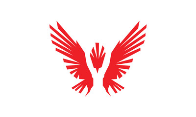 red eagle logo template