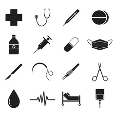 Medical Icons (Black)