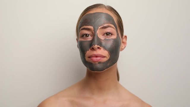 Smiling face mask babe