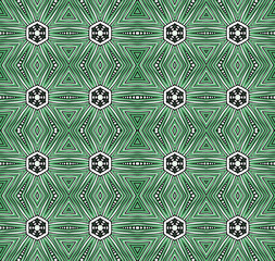Seamless striped vector pattern. Vintage colored decorative repainting background with tribal and ethnic motifs. Abstract geometric roughly hatched shapes colored with hand drawn brush stokes.