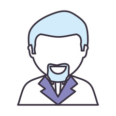 Obraz premium lawyer icon over white background colorful design vector illustration