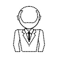 Obraz premium businessman icon over white background vector illustration