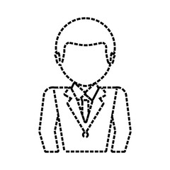 businessman icon over white background vector illustration