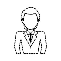 businessman icon over white background vector illustration