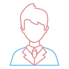 lawyer icon over white background vector illustration