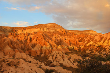 トルコ カッパドキア 夕焼け