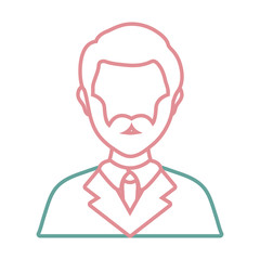 lawyer icon over white background vector illustration