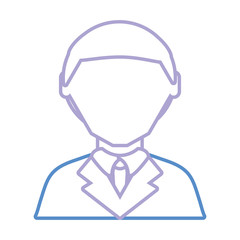 lawyer icon over white background vector illustration