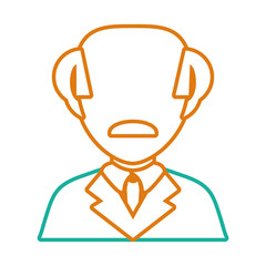 lawyer icon over white background vector illustration