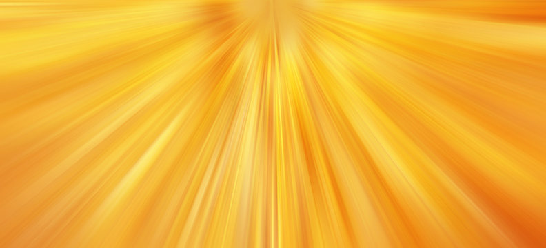 Radiant Yellow Gold Orange Rays Starburst Background Banner.