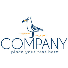 Logo with seagull