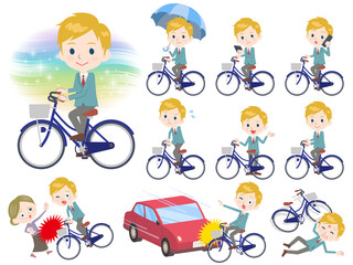 Fototapeta premium school boy White_city bicycle