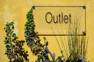 Obraz premium Schild 233 - Outlet