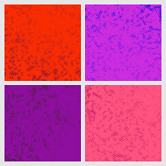 Bright colorful abstract pop art style dotted backgrounds collection