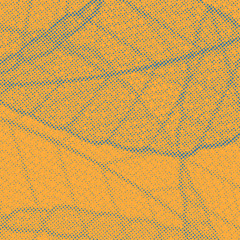 Orange background with dotted distressed leaf pattern