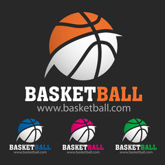logo club sport basket basketball ballon couleurs 