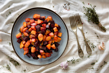 Roasted root vegetables