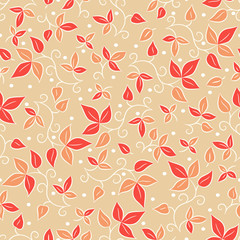 Vector seamless flower pattern