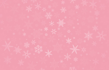 背景　雪と氷の模様　ピンク