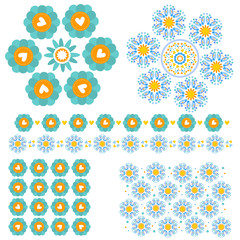 Colorful Ornament, Pattern and Trim Collection