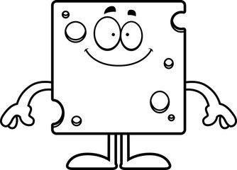 Happy Cartoon Swiss Cheese