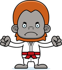 Cartoon Angry Karate Orangutan