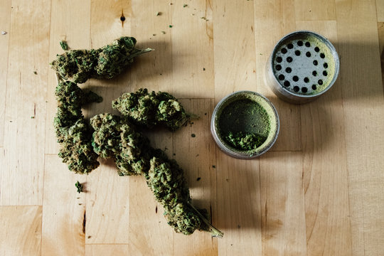 four medical marijuana buds