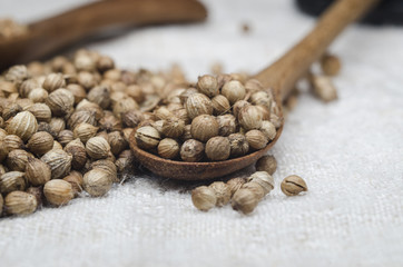 coriander seed on table for cook