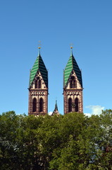 Fototapeta na wymiar Herz-Jesu-Kirche in Freiburg