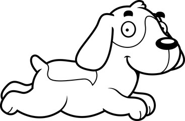 Cartoon Beagle Running