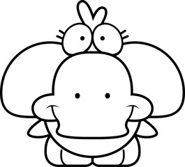 Cartoon Duckling Smiling