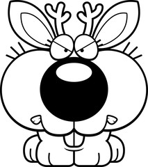 Cartoon Jackalope Mad