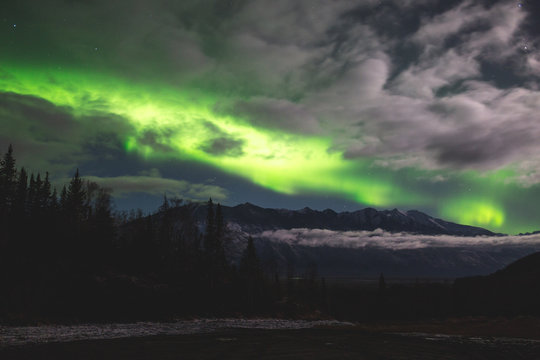 Aurora Borealis Clouds Knik