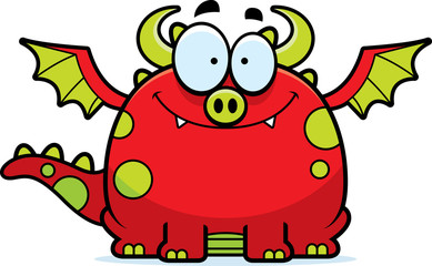 Smiling Cartoon Dragon