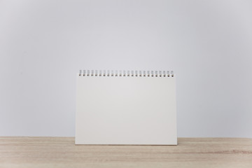 mock up of blank paper on table