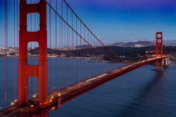 Golden Gate at sunset