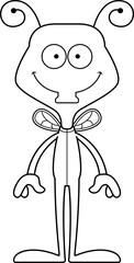 Cartoon Smiling Fly In Pajamas