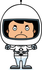 Obraz premium Cartoon Angry Astronaut Boy