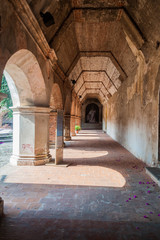 Obraz premium Ruins of Convent of the Mercedarians (Convento de La Merced) in Antigua, Guatemala