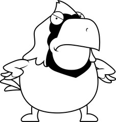 Angry Cartoon Cardinal