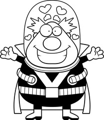 Cartoon Supervillain Hug