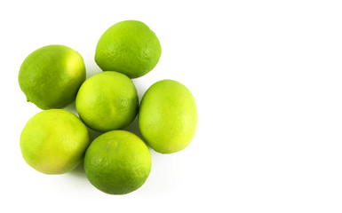 Peruavian green lemon isolated