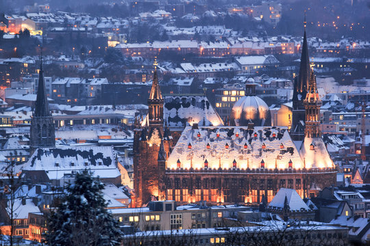 Aachen Weihnachten Winter Schnee