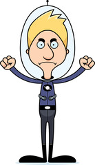 Cartoon Angry Spaceman Man