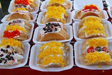 Crispy pancake is delicious in street food