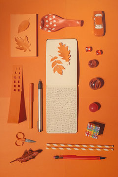 Doodle and orange objects...