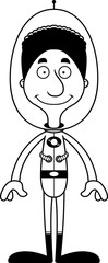 Cartoon Smiling Spaceman Man © corythoman