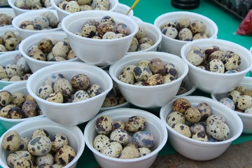Quail eggs is delicious in street food